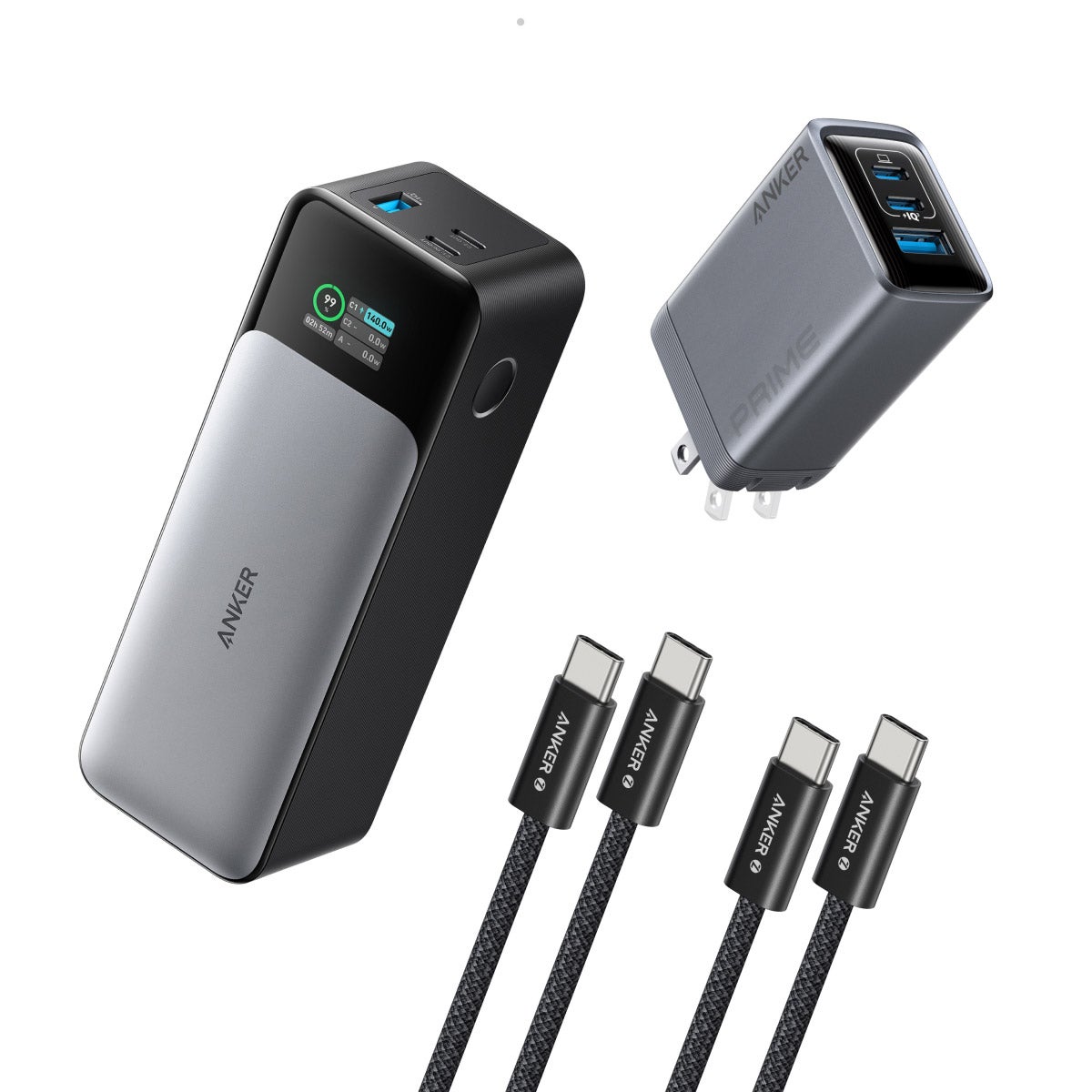 Anker 140W 24,000mAh Power Bank with 100W Charger Bundle