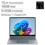 Microsoft Surface 13-in. Copilot+ PC Touchscreen Laptop with 1-year Microsoft 365 Personal Bundle, Qualcomm Snapdragon X Plus X1P-42-100 – 16GB RAM, 512 GB Storage