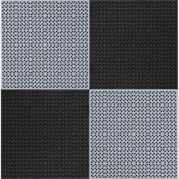 Ultralock Black and Grey Perforated Garage Tiles