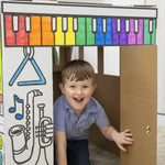 Fellowes - Bankers Box at Play Colour-Your-Own Cardboard School Bus
