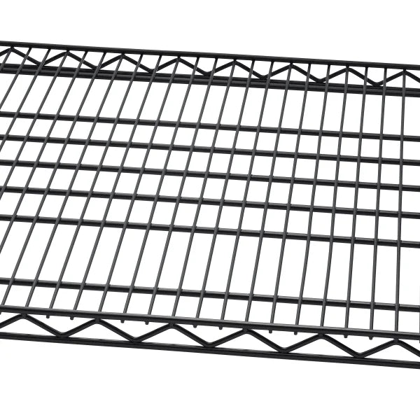 TRINITY 4-Tier NSF Black Shelving Rack