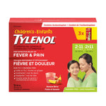 Children's Tylenol Pain Reliever Banana Berry Liquid - 100mL Bottle, 3-pack