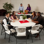 Lifetime Commercial 152.4 cm (60 in.) 15 Round Tables with 1 Table Cart