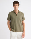 Short-Sleeve Ribbed Polo
