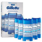 Gillette Antiperspirant Deodorant, Clear Gel, Cool Wave, 5 X 108 g