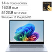 Samsung Galaxy Book Edge Copilot+ PC 14-in Touchscreen Laptop, Qualcomm Snapdragon X Elite X1E-80-100 - 16GB RAM, 512GB storage, Qualcomm Adreno