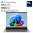 Samsung Galaxy Book5 Pro 360 2-in-1 Copilot+ PC+ 16-in Touchscreen Laptop, Intel Core Ultra 7 256V, 16GB RAM, 1TB SSD, Intel Arc