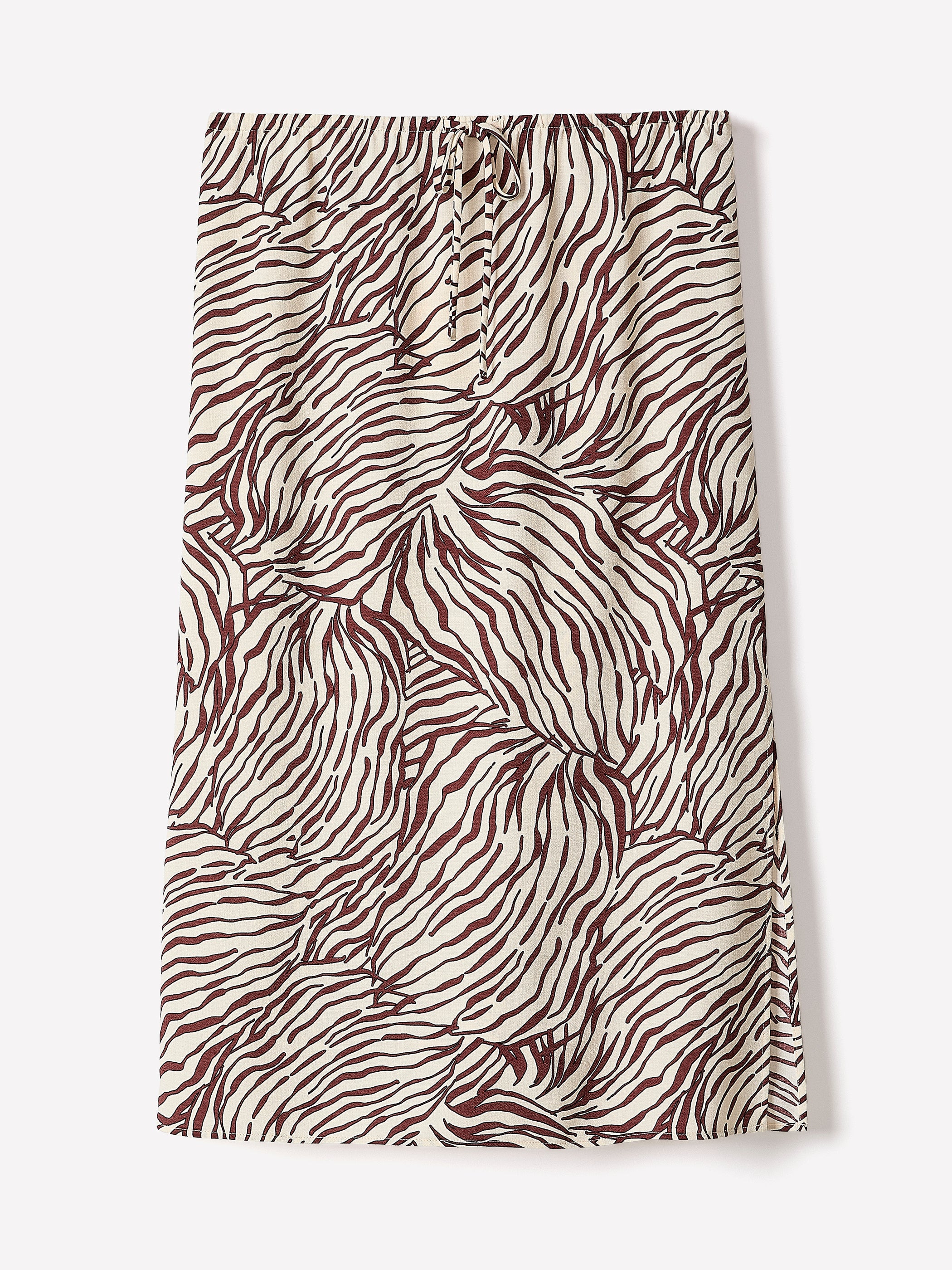 High-Rise Straight Midi Skirt