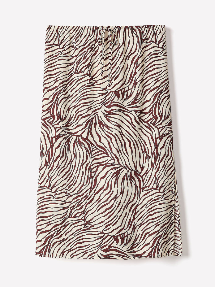 High-Rise Straight Midi Skirt