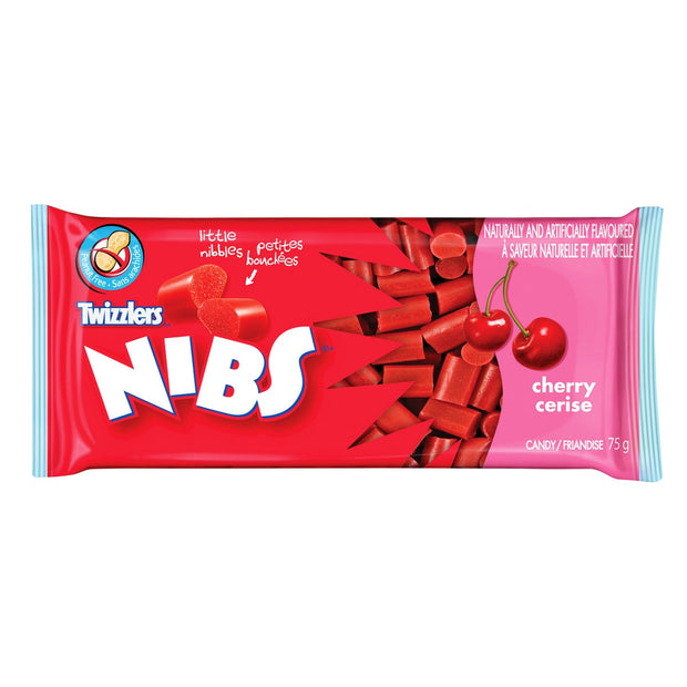 Twizzlers Nibs, Cherry Candy, 24 × 75 g