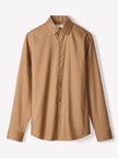 Slim-Fit Solid Twill Dress Shirt