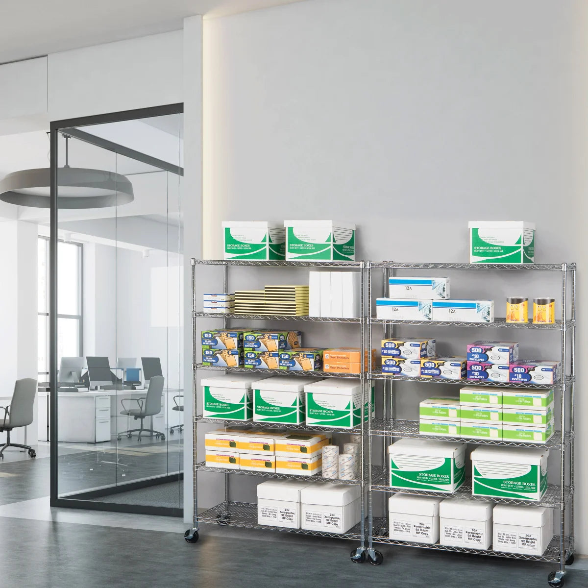 Seville Classics 6 Tier NSF Steel Wire Shelving Rack