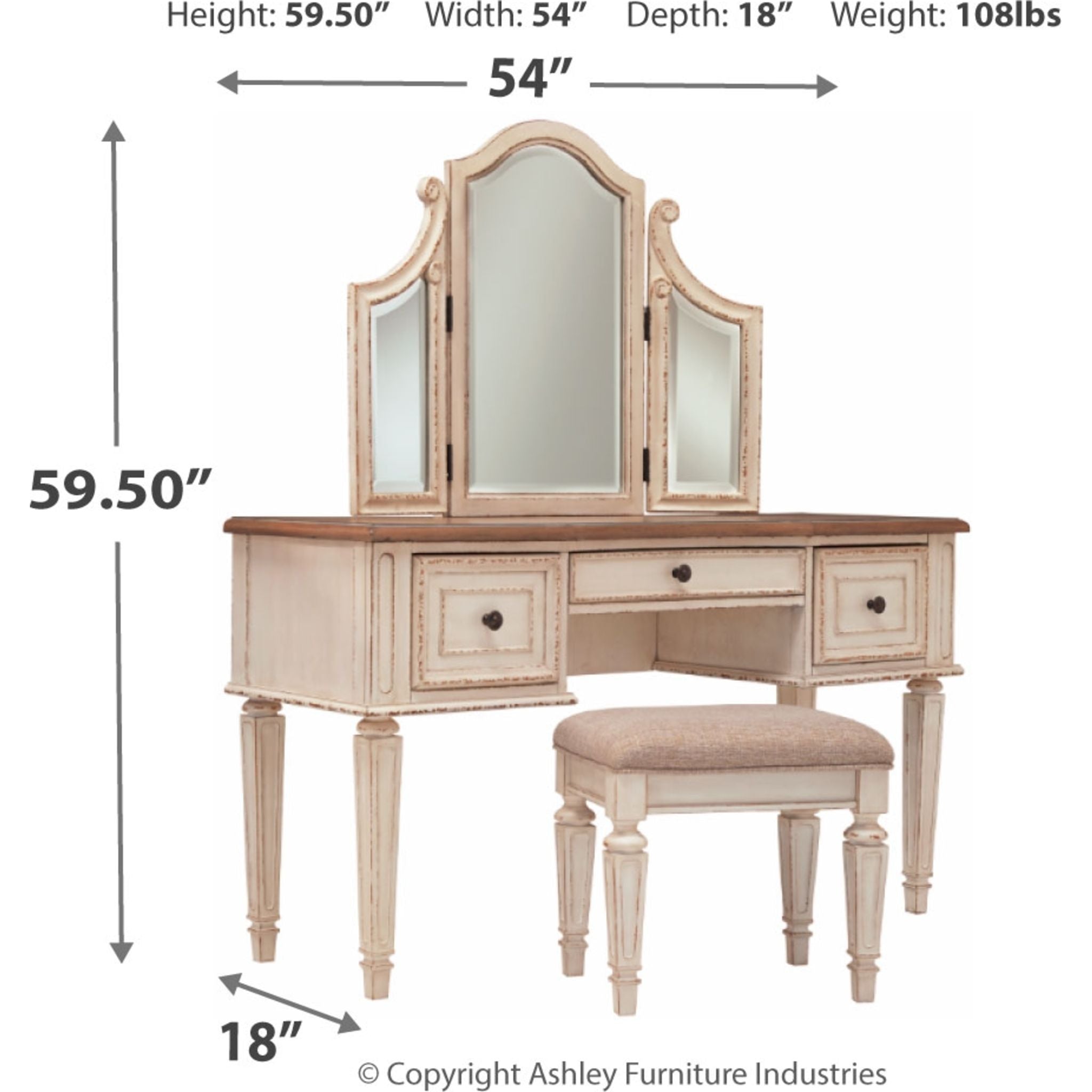 Realyn Vanity Set