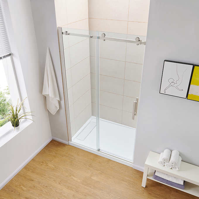 OVE Decors Kelsey 48 in. Sliding Glass Shower Door with Hardware