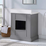 Northridge Home Augusta 30 in. Louvered Reversible Door Bathroom Vanity