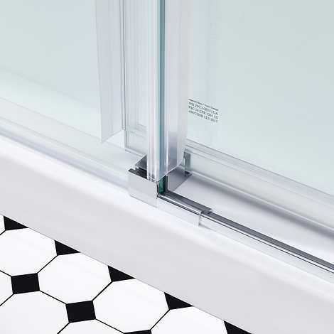 OVE Kelsey 48 in. x 32 in. Corner Shower Kit with Base