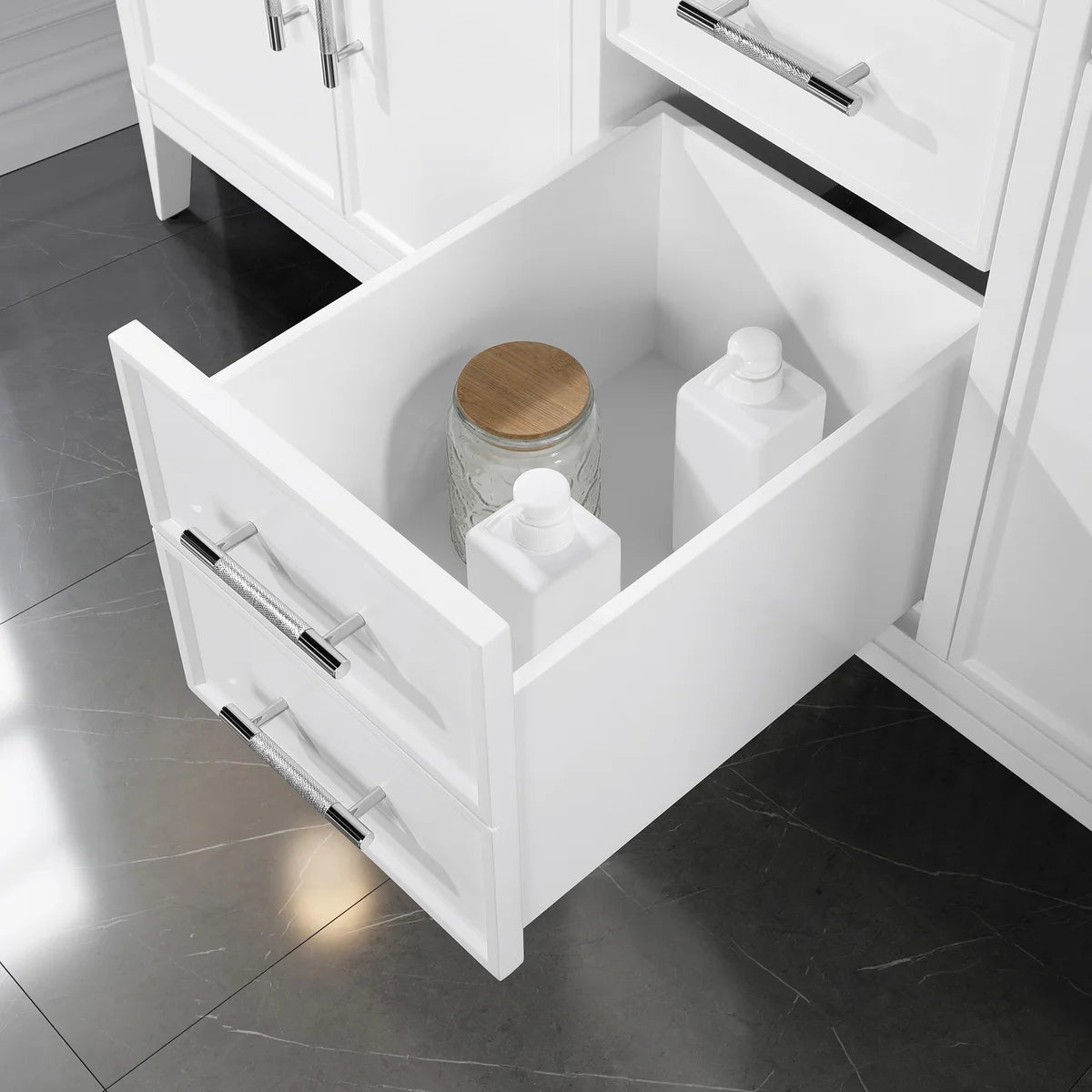 Loxley Rowe Venice Vanity in White with Quartz Top