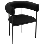 Amisco Julius Dining Chair with Black Metal Frame