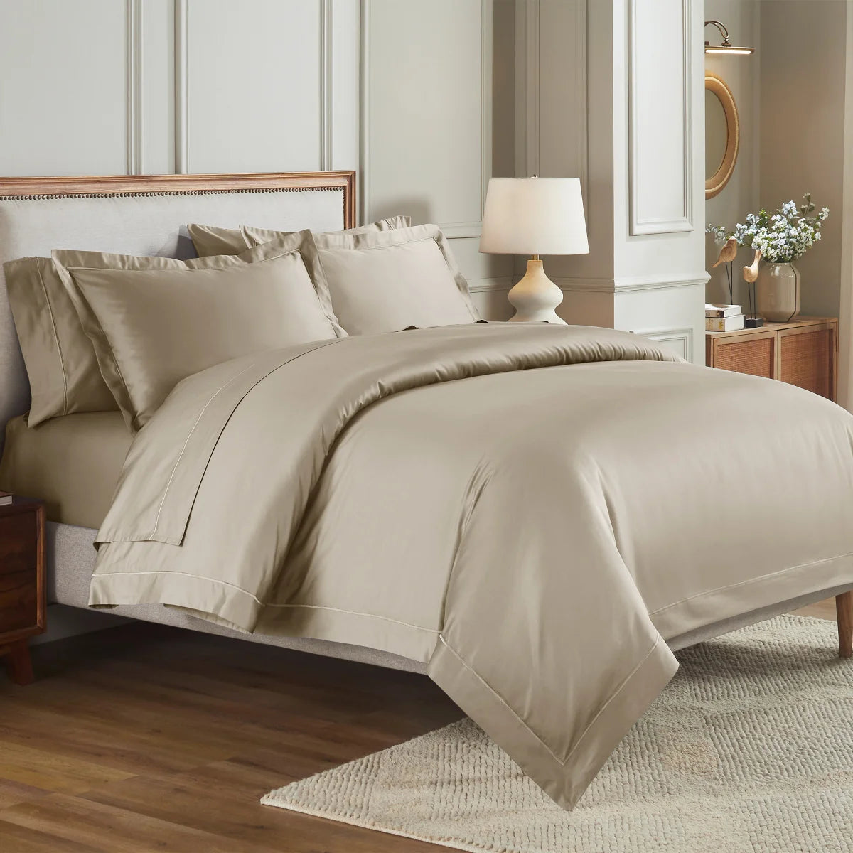 Maison Madeliene - Egyptian Cotton 800 Thread Count 3 Piece Duvet Cover Set