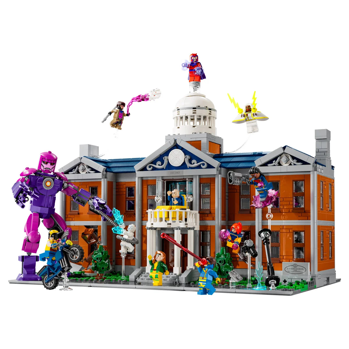 LEGO Marvel X-Men The X-Mansion with Bonus LEGO Marvel Rocket & Baby Groot Minifigure