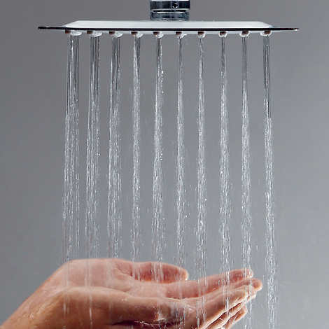 Akuaplus Elite Pressure Balance Shower Post with Rainfall Shower Head