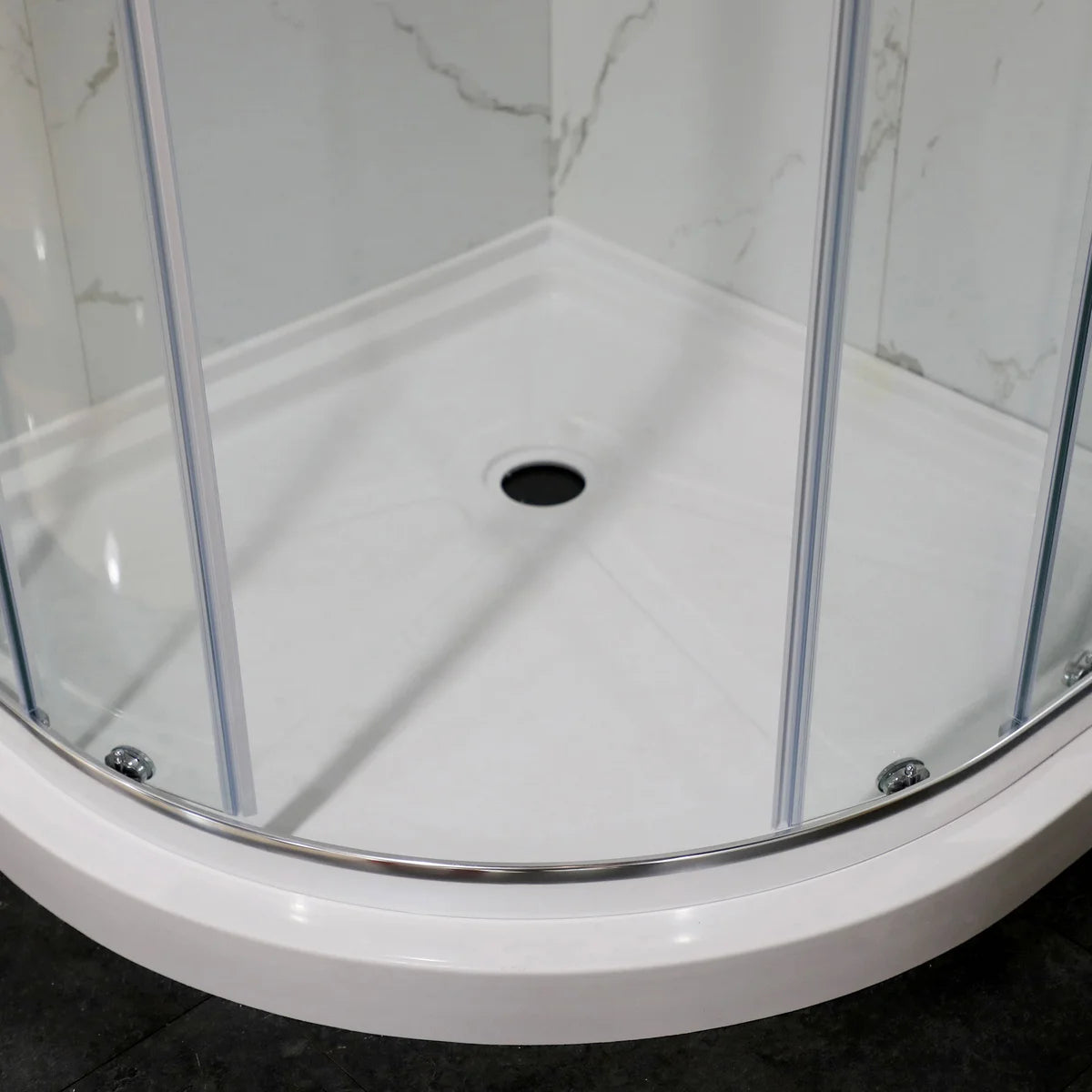 Jade Riley Neo-Round Corner Shower Enclosure with Base