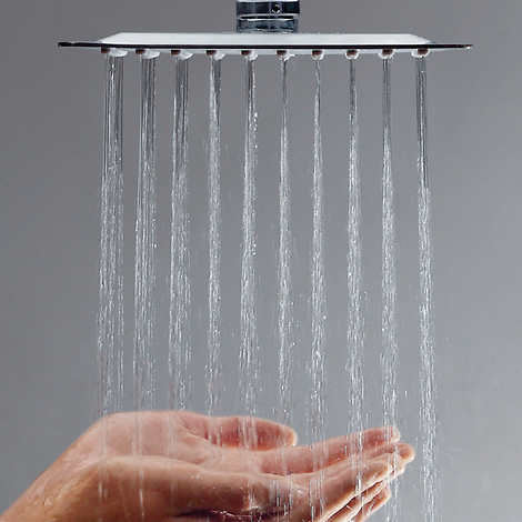 Akuaplus Elite Pressure Balance Shower Post with Rainfall Shower Head