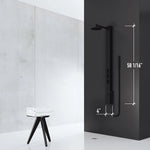 VIGO Sutton 4-jet Shower Panel with Round Head and Hand Shower Wand