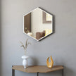 Appollo Petra 71 cm (28 in.) Hexagonal Metal Framed Mirror