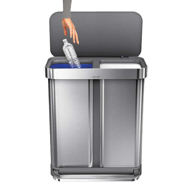 Simplehuman 58L Dual Compartment Step Can