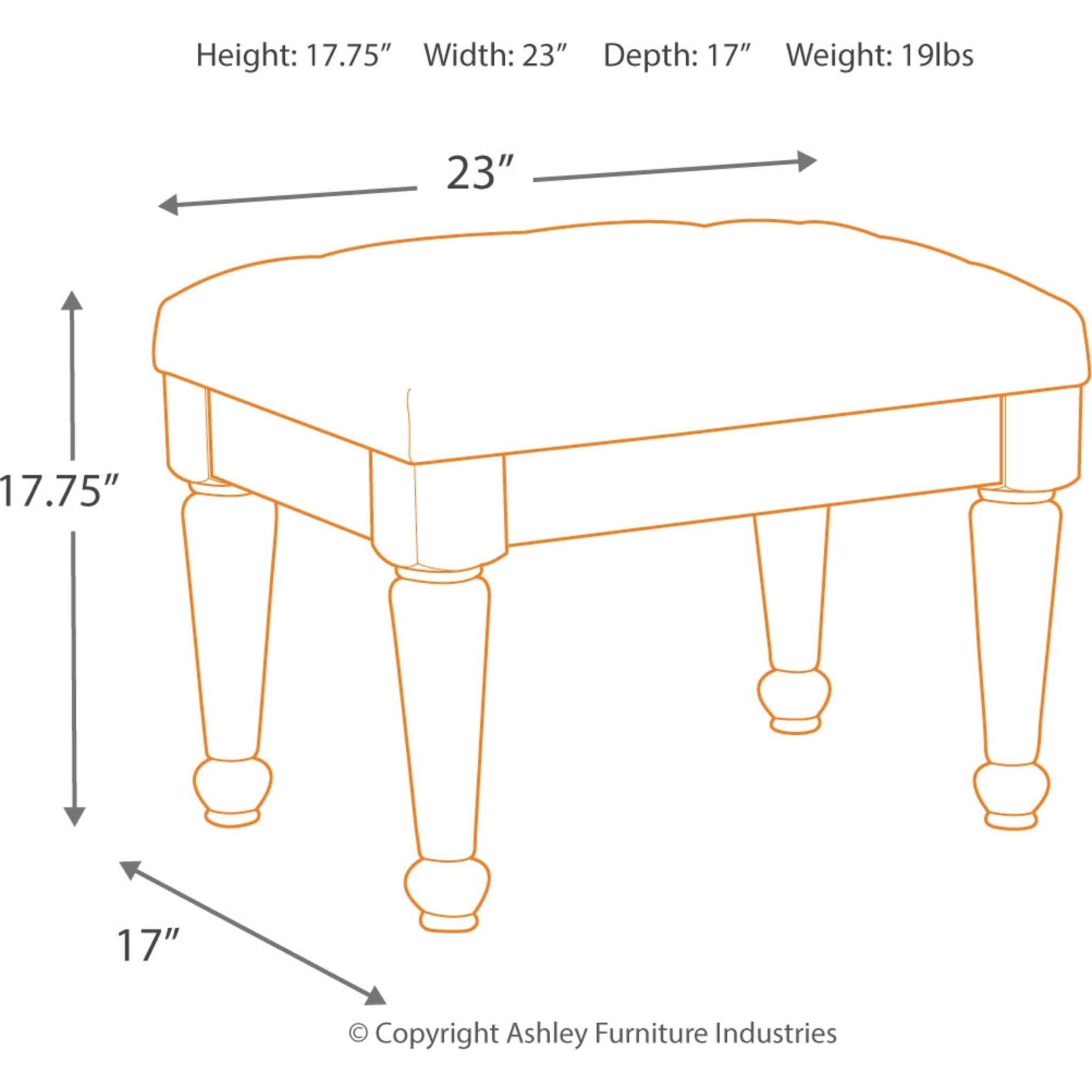 Coralayne Upholstered Stool