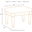 Coralayne Upholstered Stool