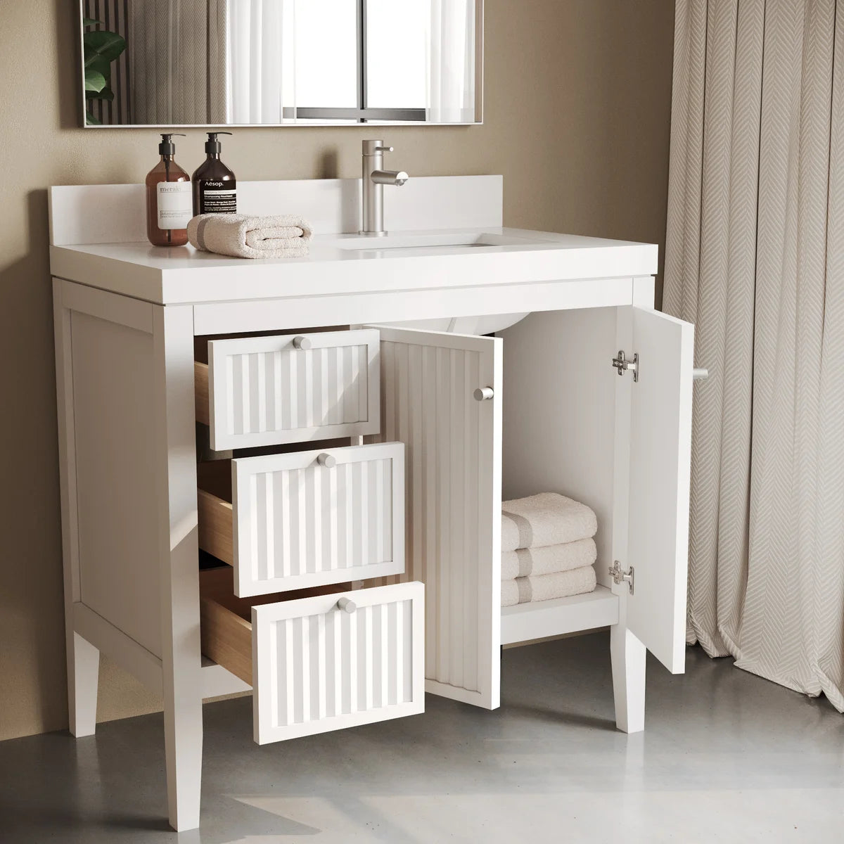Forestmade Davos Bathroom Vanity in White