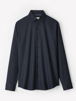 Slim Fit Knit-Like Solid Dress Shirt