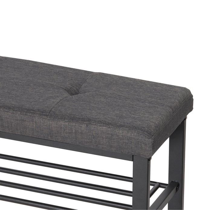 Neatfreak Fabric Upholstered Shoe Storage Bench