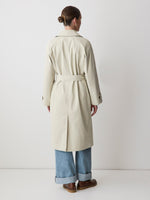 Twill Trench Coat with Removable Belt