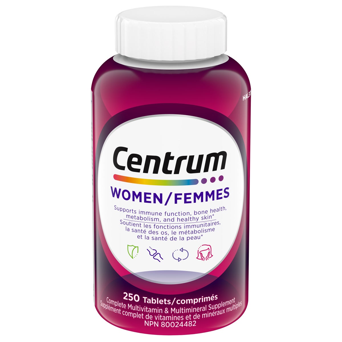 Centrum Complete Multivitamin and Mineral Supplement for Women, 250 Tablets