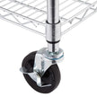 TRINITY 5-Tier Chrome Wire Shelving Rack With Wheels, 60