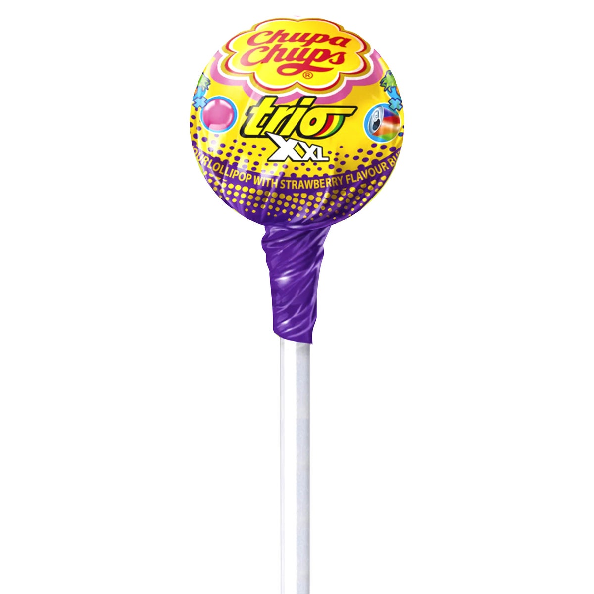 Chupa Chups XXL Trio, Bubble Gum Filled Pops, 48 × 29 g