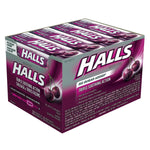 Halls Black Cherry Flavour With No Sugar Added Cough Drops, 20 × 9 lozenges