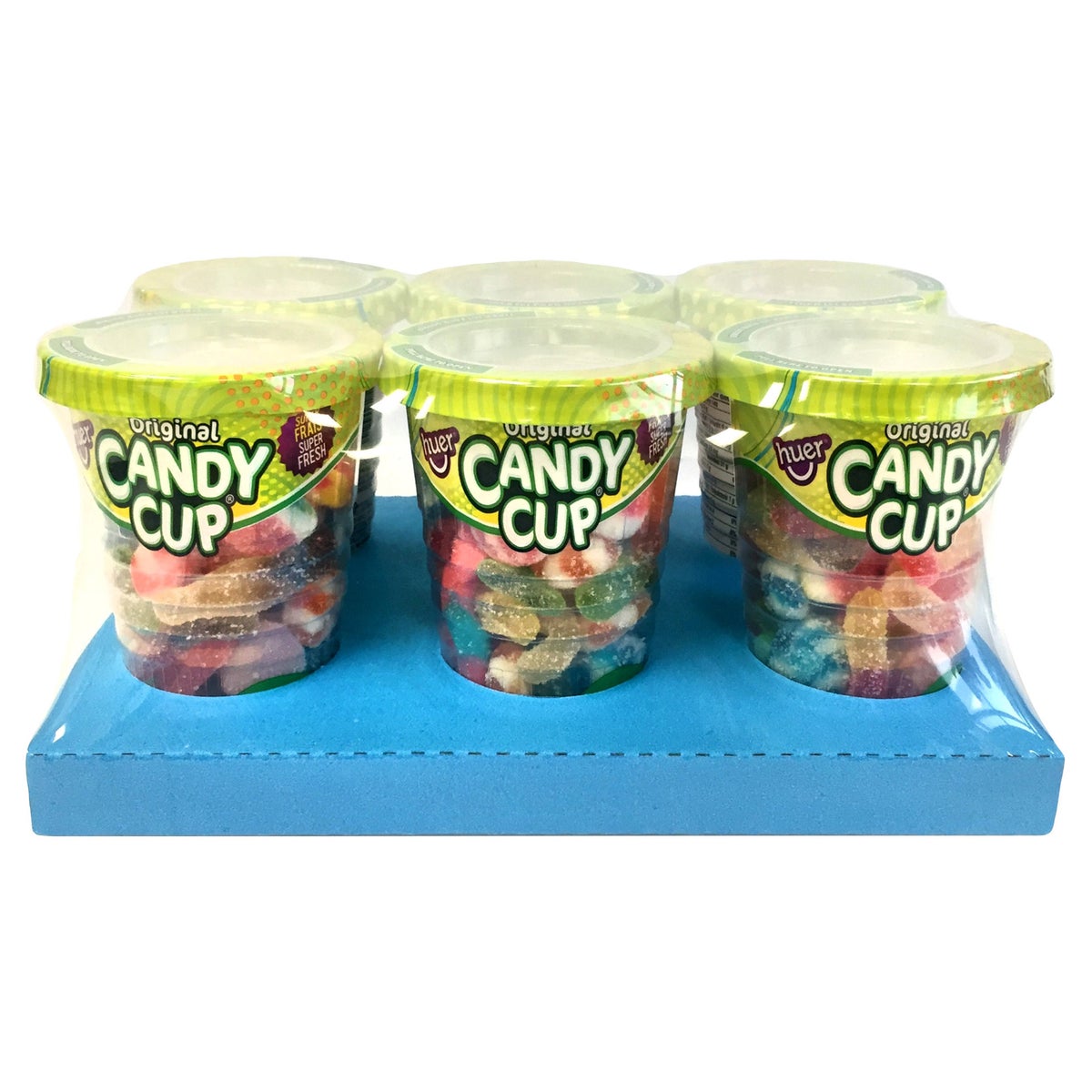 Huer Sour Candy Cups, 6 × 165 g