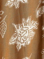 Linen-Blend Short-Sleeve Shirt with Print