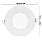 Luminus 4-in. 5CCT Recessed Panel Light Kit, 8-pack