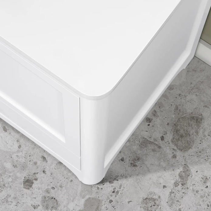 OVE Decors Adrian Vanity with Quartz Top in White