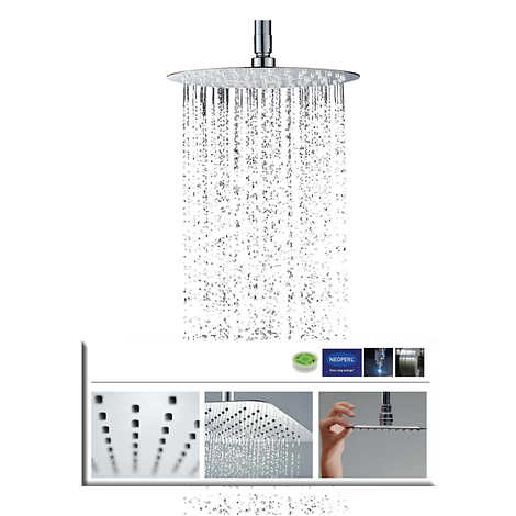 Akuaplus Elite Pressure Balance Shower Post with Rainfall Shower Head