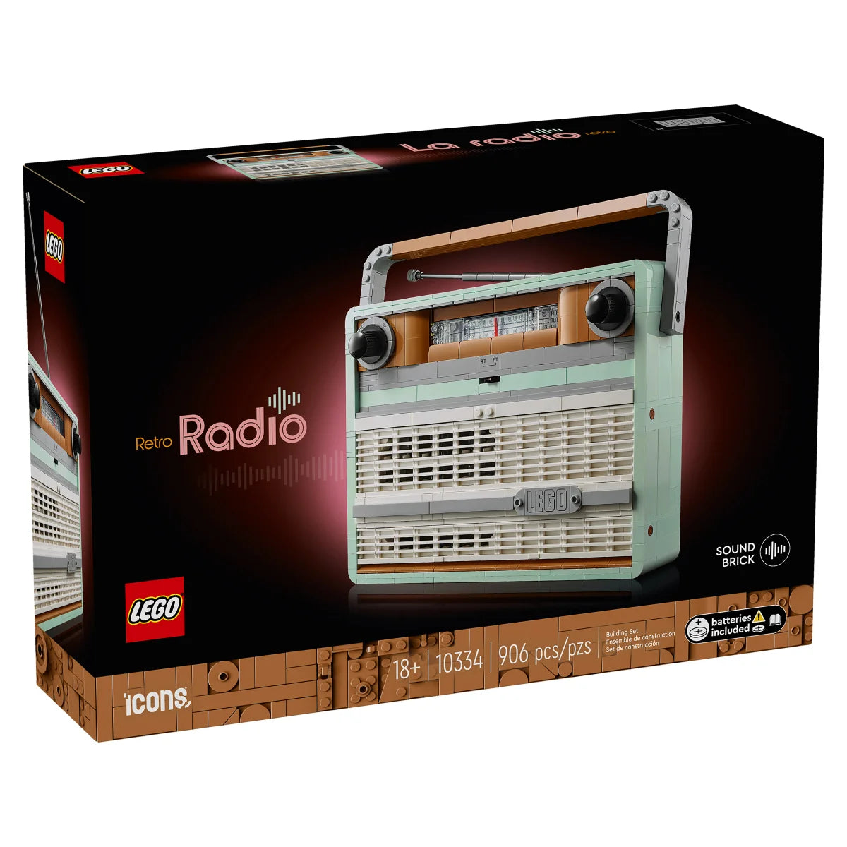 LEGO Icons Retro Radio Building Set for Adults