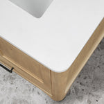 OVE Decors Adrian Vanity with Quartz Top in Brown