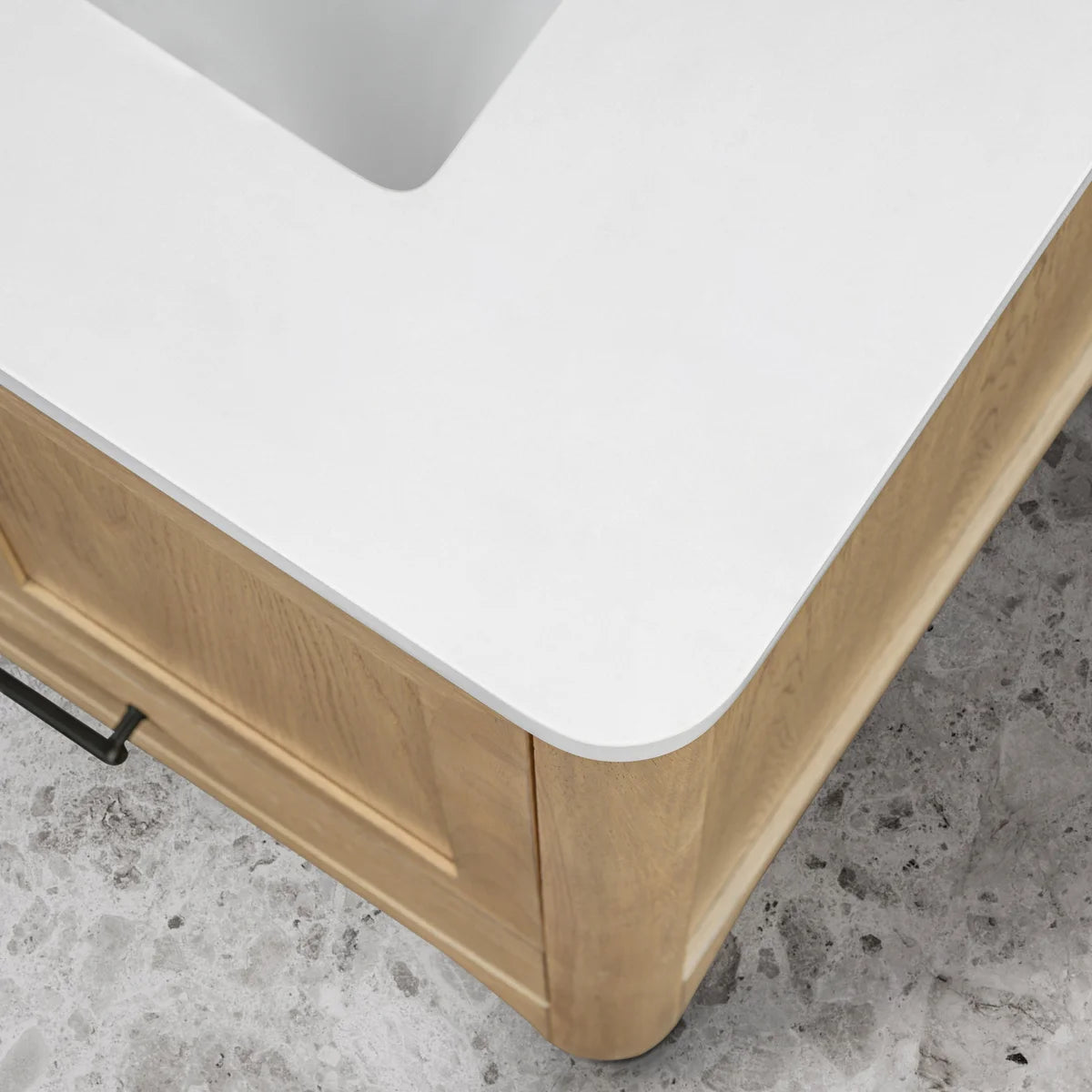 OVE Decors Adrian Vanity with Quartz Top in Brown