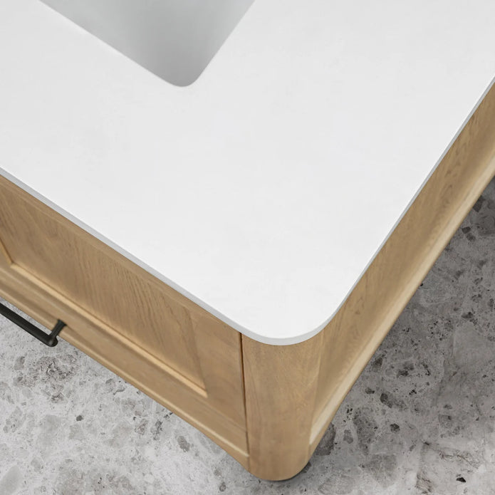 OVE Decors Adrian Vanity with Quartz Top in Brown