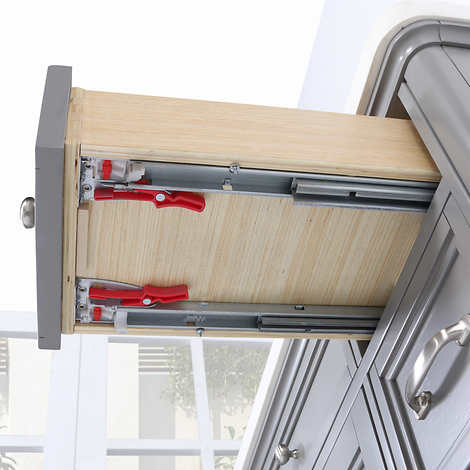 Northridge Home Augusta 48 in. Louvered Reversible Door Bathroom Vanity